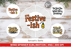 Sarcastic Santa Wind Spinner Product Image 1