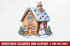 Christmas calories don Clipart PNG Product Image 1