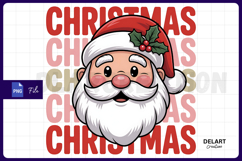 Cute Santa Claus PNG, Christmas Sublimation Design Product Image 1