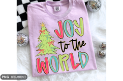 Joy To The World PNG | Preppy Christmas PNG | Pink Holiday Product Image 1