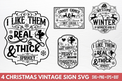 Christmas Vintage Sign SVG Product Image 1
