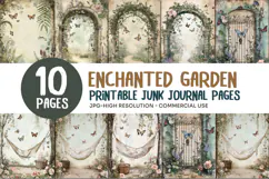 Enchanted Garden Junk Journal Pages Product Image 1