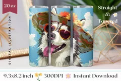 Summer Tumbler Sublimation, Funny Husky Tumbler Wrap Design Product Image 1