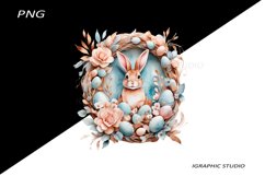 Easter Clipart, Easter Egg Clipart, Easter Bunny Png Product Image 1