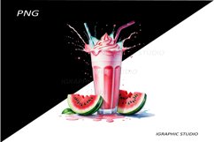 Milkshake Clipart, Food Clipart Product Image 1
