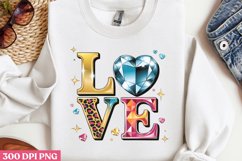 LOVE PNG, Crystal Sublimation PNG Product Image 2