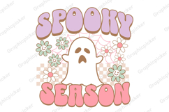 Spooky Season SVG | Retro Halloween SVG Product Image 1