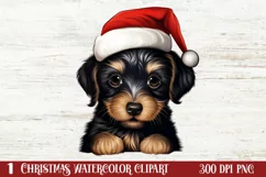 Christmas Peeking Dogs Clipart, Christmas PNG Product Image 2