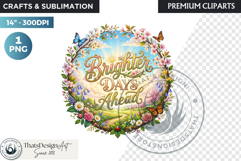 Bloom &amp; Bright Spring Quotes for Sublimation and POD Product Image 1