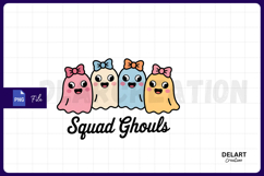 Halloween Squad Ghouls PNG Design Product Image 1