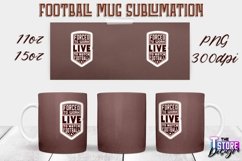 Football Mug Sublimation |11oz 15oz Mug Sublimation | PNG Product Image 1