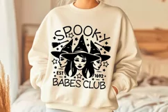 Spooky Babes Club Svg, Funny Halloween Svg, Spooky Season. Product Image 2