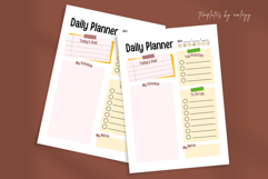 Kawaii Daily Planner Printable Cute Pastel Planner Product Image 1