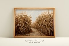 Fall Wall Decor Printable Field Still Life Painting Product Image 1