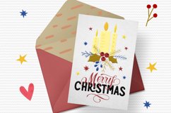 Merry Christmas Bundle. Christmas Seamless Pattern. Clipart Product Image 2