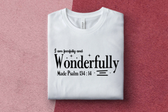 I Am Fearfully And Wonderfully Made Psalm svg design Product Image 1