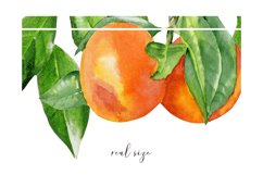 Orange wedding invitation frame clipart #w140 Product Image 2