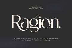 Ragion | Sans Serif Font Product Image 1