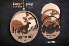 Brittany Dog SVG laser cut files for Glowforge Product Image 1