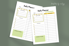 Cute Daily Planner Template Canva | Kawaii Editable Planner Product Image 1