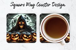 Halloween Mug coaster | Coaster | Sublimation Design Product Image 1