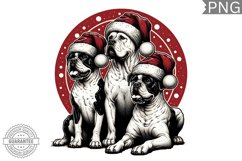 Christmas Dog Clipart - Christmas Sublimation PNG Design Product Image 1