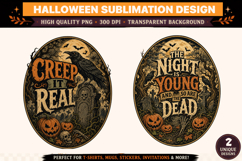 Creep It Real &amp; The Night Is Young | Halloween Sublimation D Product Image 1