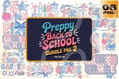 Preppy Back to School PNG Bundle 2 Product Image 1