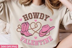 Howdy Valentine PNG, Western Valentine Sublimation PNG Product Image 2