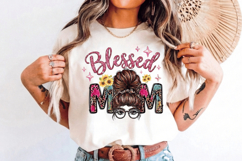 Blessed mom PNG sublimation | Mother's Day PNG T-Shirt Product Image 8