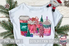 Mama Bear Fuel Christmas Sublimation Coffee PNG Latte Product Image 2