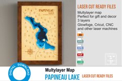 Papineau Lake PDF, AI, SVG - Wood Multilayer Laser Cut Desig Product Image 2