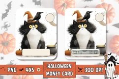Kids Halloween Gift Card Printable, Money Card Design Product Image 1