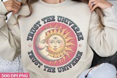 Trust The Universe Trust PNG, Sun and Moon Sublimation PNG Product Image 2