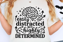 Easily Distracted But Highly Determined Svg, Adhd Brain Svg. Product Image 2