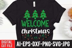 Welcome Christmas SVG Cut File ,Welcome Christmas SVG Quotes Product Image 1