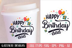 Happy Birthday Dad svg design Product Image 1