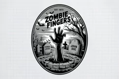 Halloween Potion Sublimation PNG, Est. 1873 zombie fingers Product Image 1
