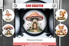 Car Coaster Whimsical Woods Product Image 1