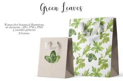 Watercolor Green Leaves Product Image 2