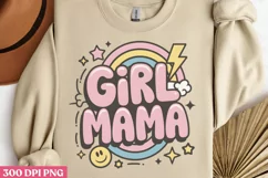 Girl mama PNG, Retro Mama Sublimation PNG Product Image 2