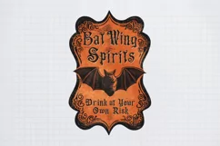 Halloween Vintage Jars Designs PNG, Bar wing spirits drink Product Image 2