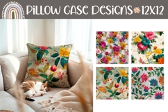 Vintage Flowers Pillow Case, Floral Pillow Designs Product Image 1