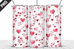 Lovely Hearts Tumbler Design | Valentine&#039;s Day Tumbler Wrap Product Image 2