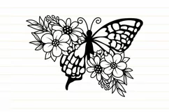 Flower Butterfly Svg, Butterfly Flower Svg, Butterfly Svg Product Image 7