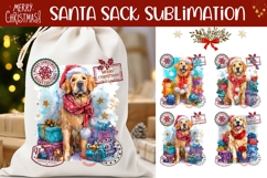 Christmas Labrador Santa Sack, Winter Santa Sack Designs Product Image 1