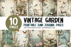 Vintage Garden Junk Journal Pages Product Image 1