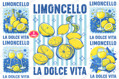 Retro Limoncello PNG, Lemon Summer PNG, Summer Vibes PNG Product Image 1