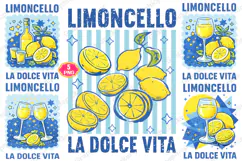 Retro Limoncello PNG, Lemon Summer PNG, Summer Vibes PNG Product Image 1