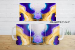 Watercolor Luxury White Purple Mug Wrap| Mug sublimation des Product Image 3